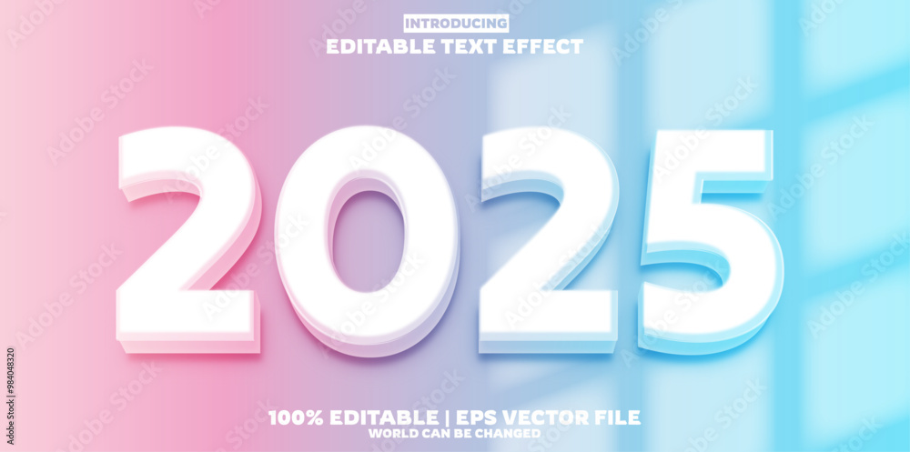 new year 2025 editable text effect in new modern trend style new year 2025 editable text effect in new modern trend style