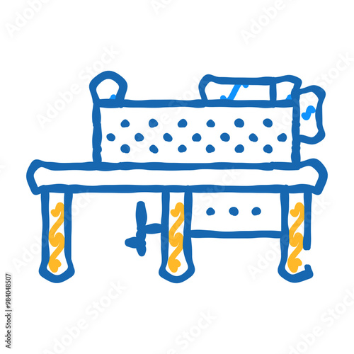 grinding machine doodle icon sketch vector. grinding machine sign. isolated symbol illustration