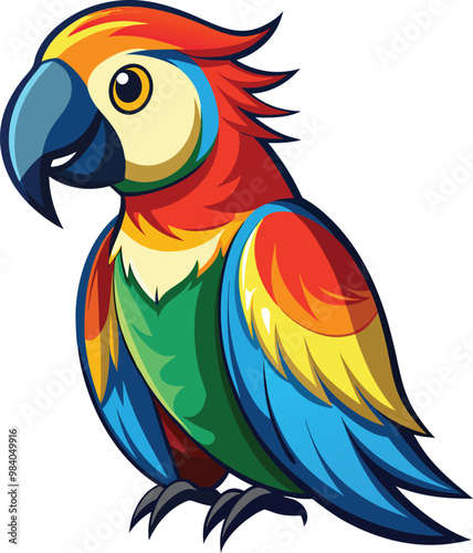 parrot vector illustration, Print