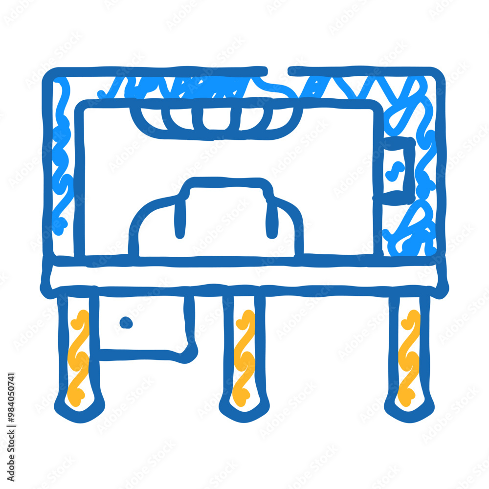 vacuum forming of plastic doodle icon sketch vector. vacuum forming of plastic sign. isolated symbol illustration vacuum forming of plastic doodle icon sketch vector. vacuum forming of plastic sign. isolated symbol illustration