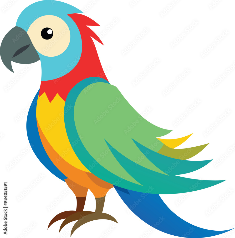 parrot vector illustration, Print