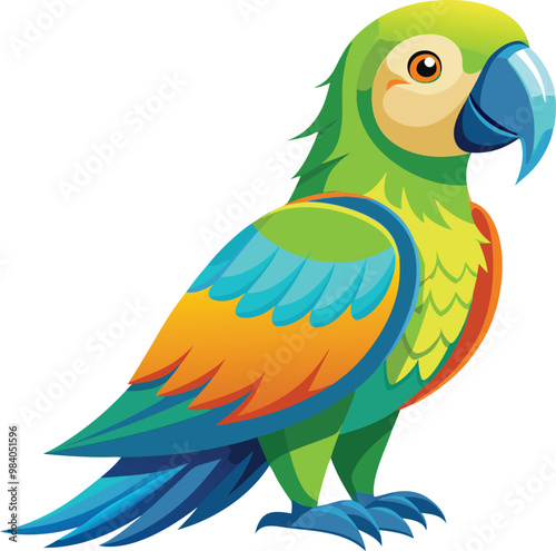 parrot vector illustration, Print