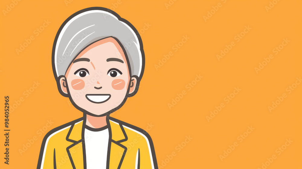 A joyful senior woman beams with delight, showcasing the beauty of aging and the warmth of a genuine smile. A joyful senior woman beams with delight, showcasing the beauty of aging and the warmth of a genuine smile.