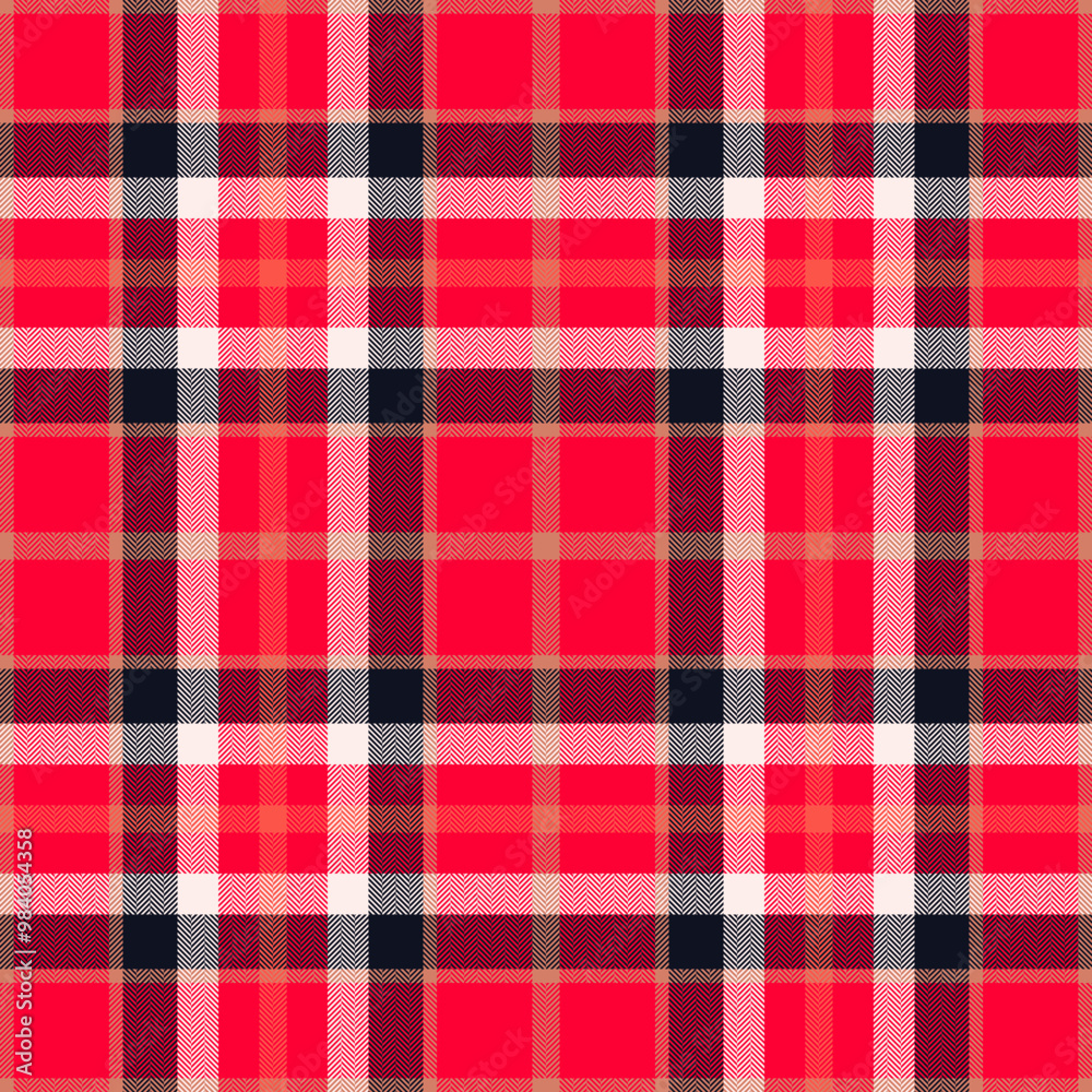 Plaid seamless pattern in red. Check fabric texture. Vector textile print. Plaid seamless pattern in red. Check fabric texture. Vector textile print.