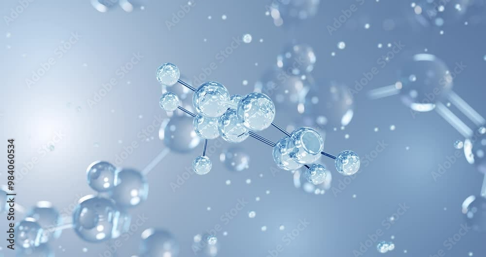 Fomepizole, rotating 3D model of antidotes, seamless looped video, molecular structure with selective focus Fomepizole, rotating 3D model of antidotes, seamless looped video, molecular structure with selective focus