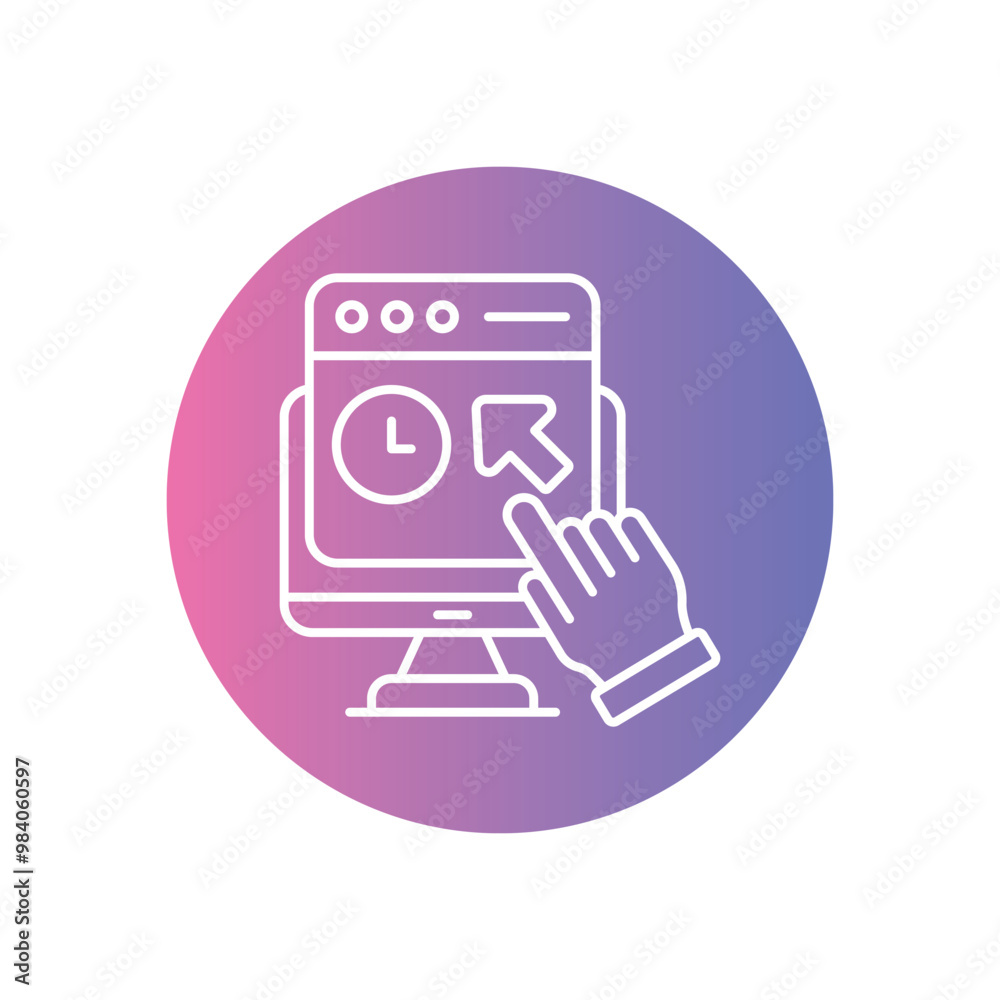 Engagement Rate vector icon stock illustration Engagement Rate vector icon stock illustration