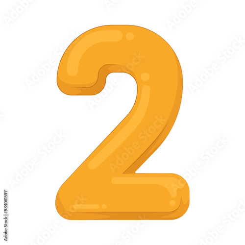 Illustration of number 2