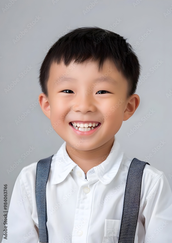 Portrait of an Asian boy, close-up Portrait of an Asian boy, close-up