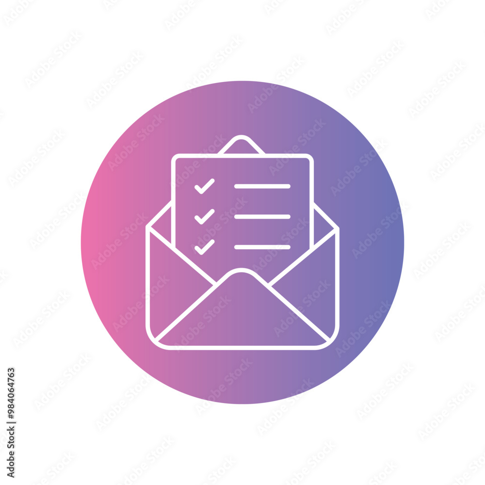 Email List vector icon stock illustration Email List vector icon stock illustration
