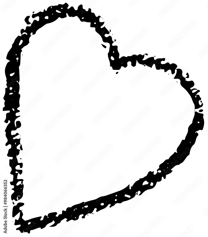 Hand drawn Valentines heart with chalk, crayon, lipstick grunge texture. Vector stoke illustration isolated on background for decoration template greeting card, invitation, banner, menu. Hand drawn Valentines heart with chalk, crayon, lipstick grunge texture. Vector stoke illustration isolated on background for decoration template greeting card, invitation, banner, menu.