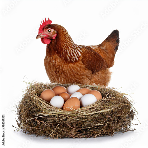 poulet, poule, oiseau, ferme, oeuf,  animal, nid, pondre, volaille, brun, coq, gazon, rouge, oeuf, empennage, agriculture, poussin, isolé, oiseau, vert, nature, bec, poulet, oeuf, empennage, blanc, pâ photo