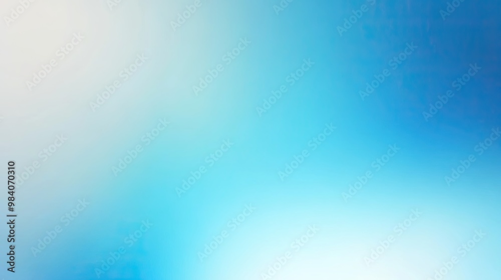 Fototapeta premium Bluured blue colorful gradient background with noise texture effects. Gradient mesh backdrop