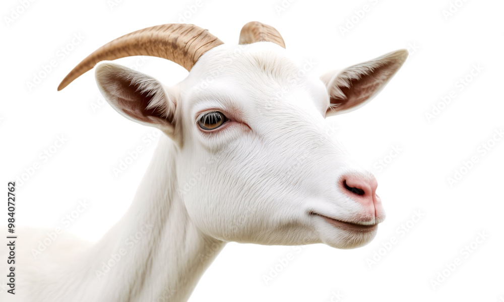 white goat isolated on transparent background white goat isolated on transparent background