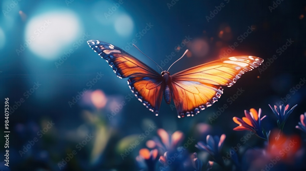 A butterfly with wings made of paint strokes, flying through an abstract garden of ideas, symbolizing inspiration in creative transformation A butterfly with wings made of paint strokes, flying through an abstract garden of ideas, symbolizing inspiration in creative transformation