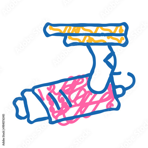cctv museum doodle icon sketch vector. cctv museum sign. isolated symbol illustration