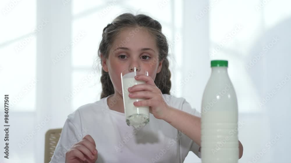 Kid drinking milk from glass. Happy child enjoys yogurt drink. Kid holding glass of milk. Healthy milk breakfast for child. Smiling child drinking fresh milk. yogurt bottle and glass with child. Kid drinking milk from glass. Happy child enjoys yogurt drink. Kid holding glass of milk. Healthy milk breakfast for child. Smiling child drinking fresh milk. yogurt bottle and glass with child.