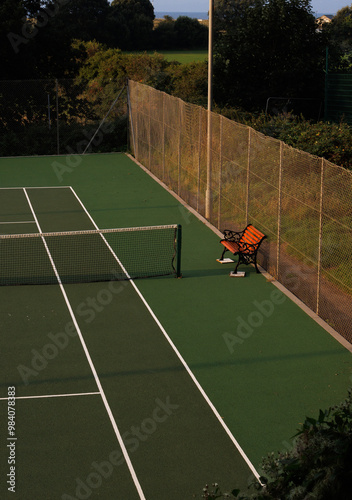 tennis court yard
