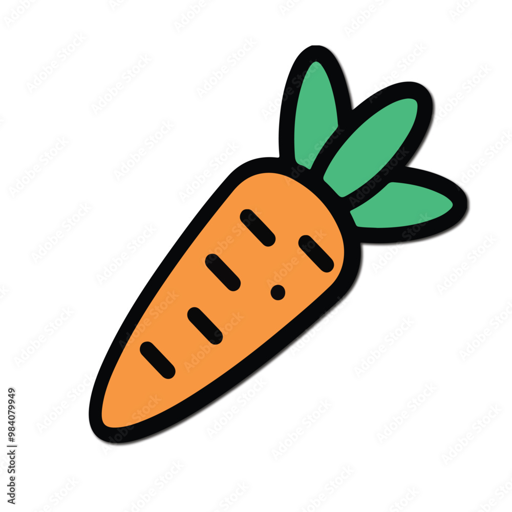 carrot icon vector flat illustration carrot icon vector flat illustration