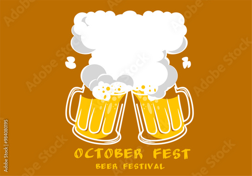 illustration of an oktoberfest background