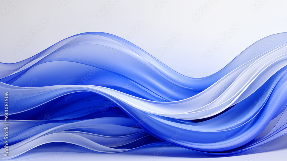 Abstract blue wave curve business background Abstract blue wave curve business background
