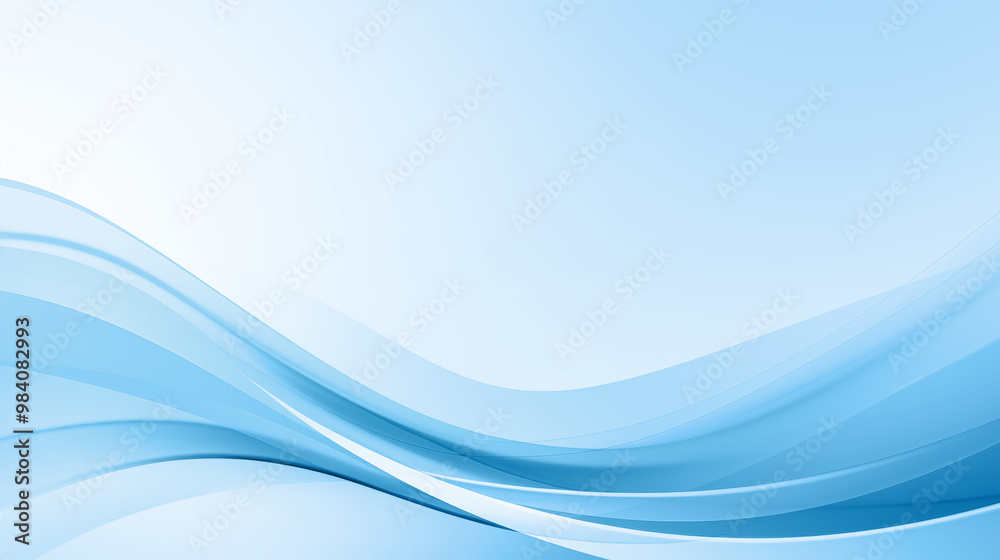 Abstract light blue wave curve business background Abstract light blue wave curve business background