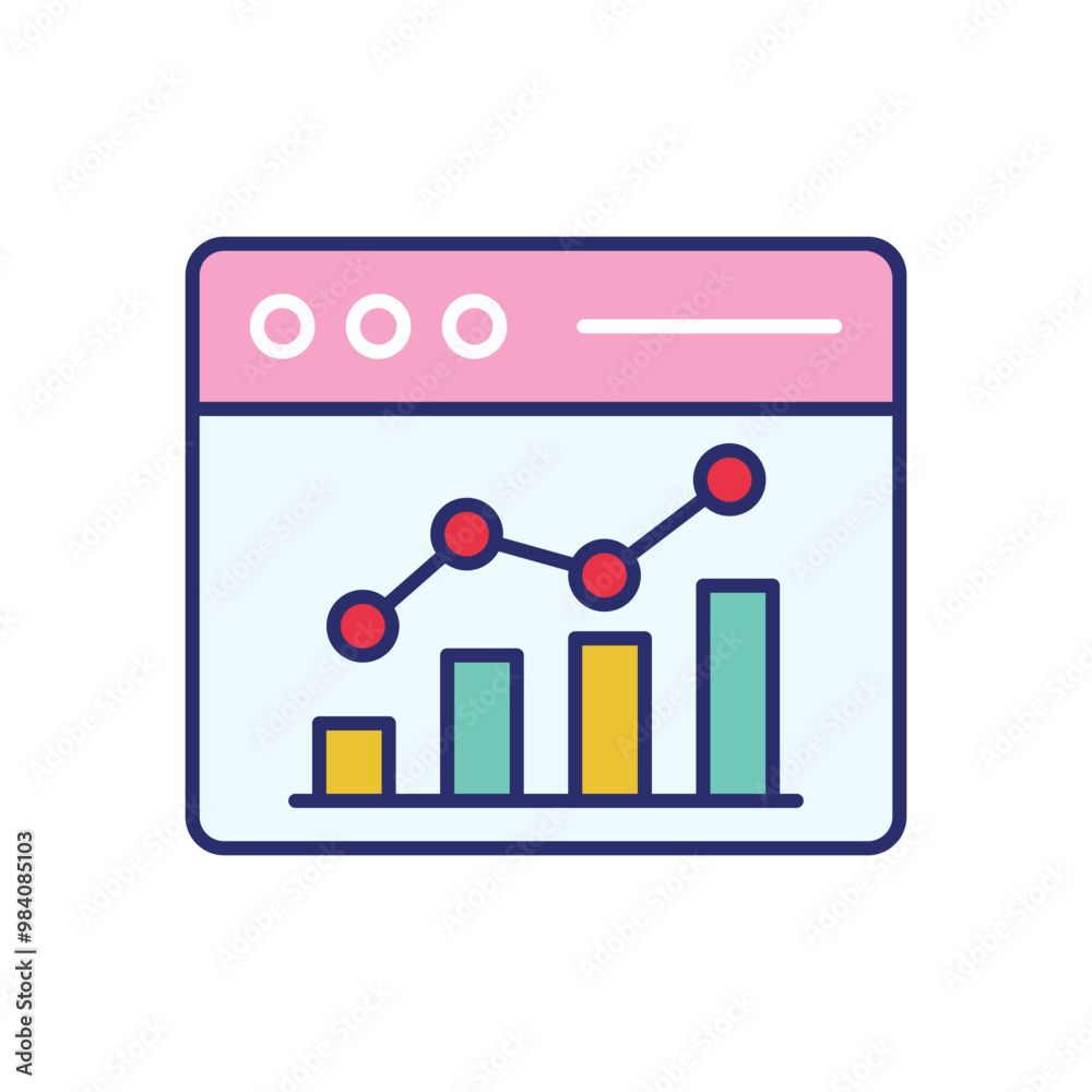 Web Traffic vector icon stock illustration Web Traffic vector icon stock illustration