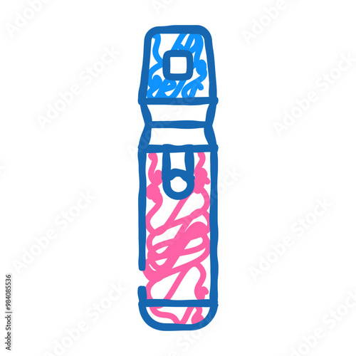 spray with perfume groomer doodle icon sketch vector. spray with perfume groomer sign. isolated symbol illustration
