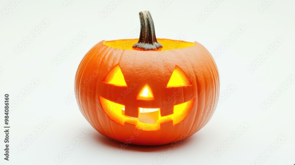 Glowing Jack-O-Lantern: A Halloween Pumpkin Carving Glowing Jack-O-Lantern: A Halloween Pumpkin Carving