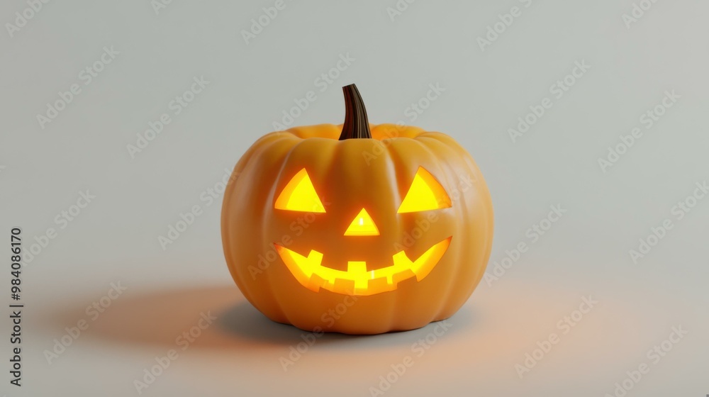 Glowing Jack-O-Lantern: Halloween Pumpkin Decoration Glowing Jack-O-Lantern: Halloween Pumpkin Decoration