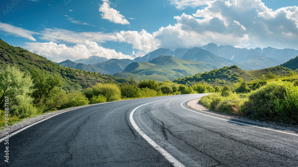 The Curved Country Road