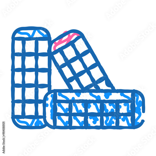 curlers groomer service doodle icon sketch vector. curlers groomer service sign. isolated symbol illustration