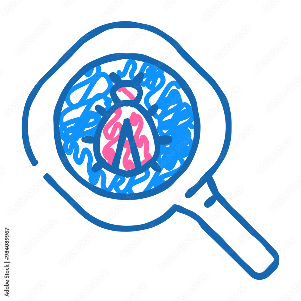 research animal on fleas doodle icon sketch vector. research animal on fleas sign. isolated symbol illustration research animal on fleas doodle icon sketch vector. research animal on fleas sign. isolated symbol illustration