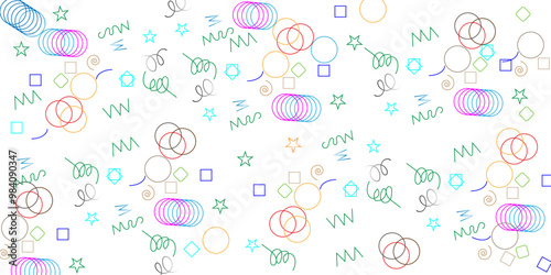 Symbol of baby fabric pattern colt colorful doodle icons design.