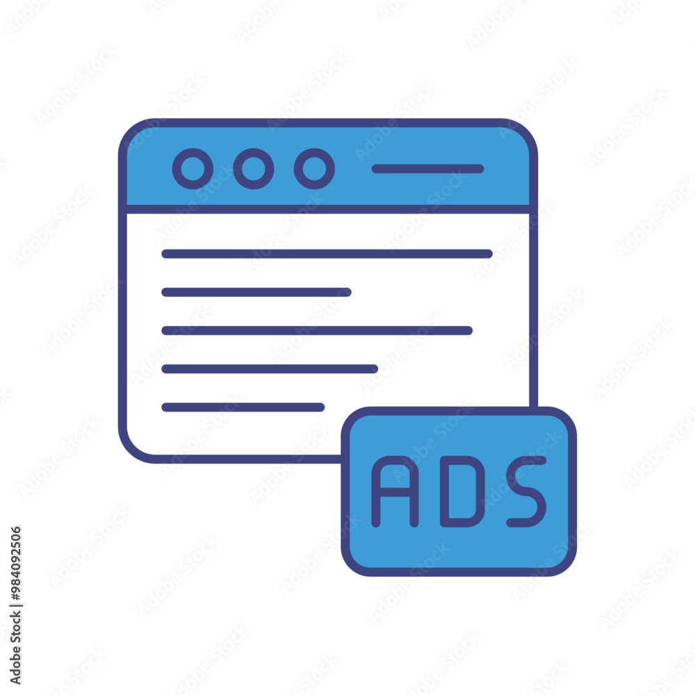 Google Ads vector icon stock illustration Google Ads vector icon stock illustration