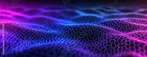 Abstract digital waves. Abstract digital background. Futuristic technology style. 3d rendering.