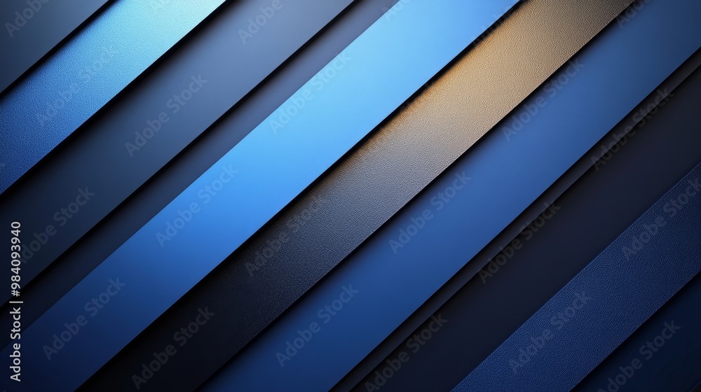 Blue metallic background with stripes and lines. 3d illustration for your design Blue metallic background with stripes and lines. 3d illustration for your design