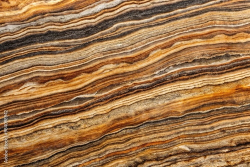 Background of gneiss with striped brown colours Eye Level photo