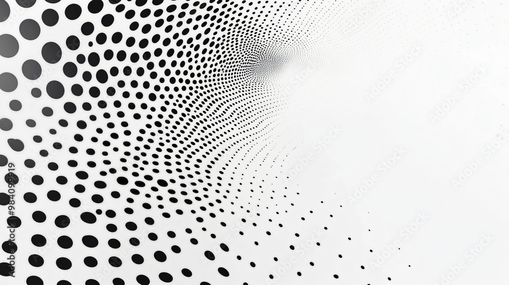 Naklejka premium A visual of a minimalist dot pattern with a monochromatic color scheme.
