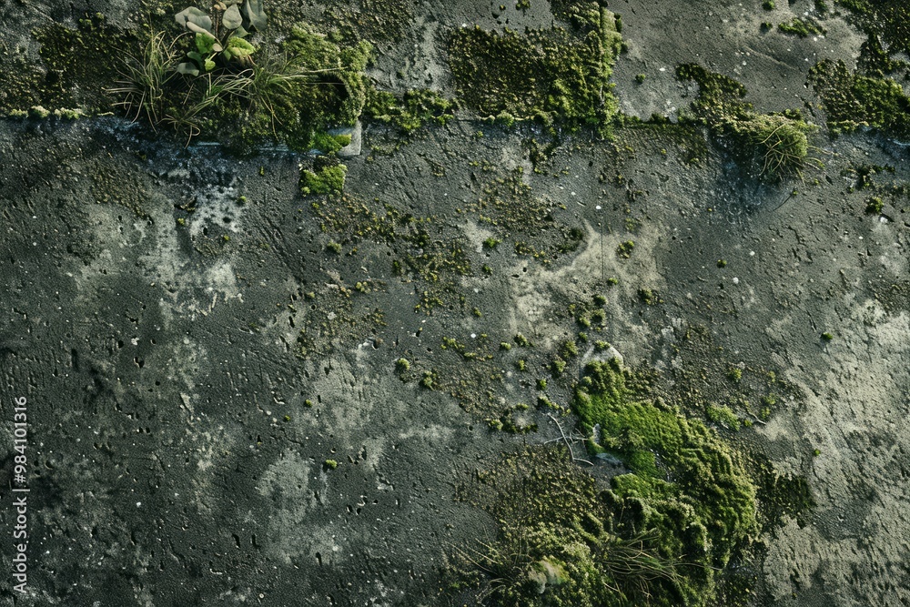 Photo of Old dirty gritty mossed concrete wall. Background texture for backdrops or mapping Photo of Old dirty gritty mossed concrete wall. Background texture for backdrops or mapping