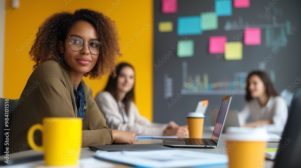Young professional woman in creative meeting Young professional woman in creative meeting