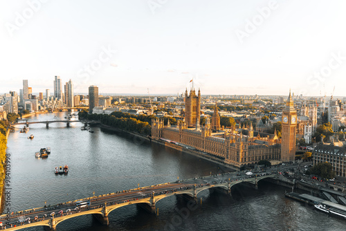 Big ben Aerial view