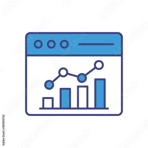 Web Traffic vector icon stock illustration