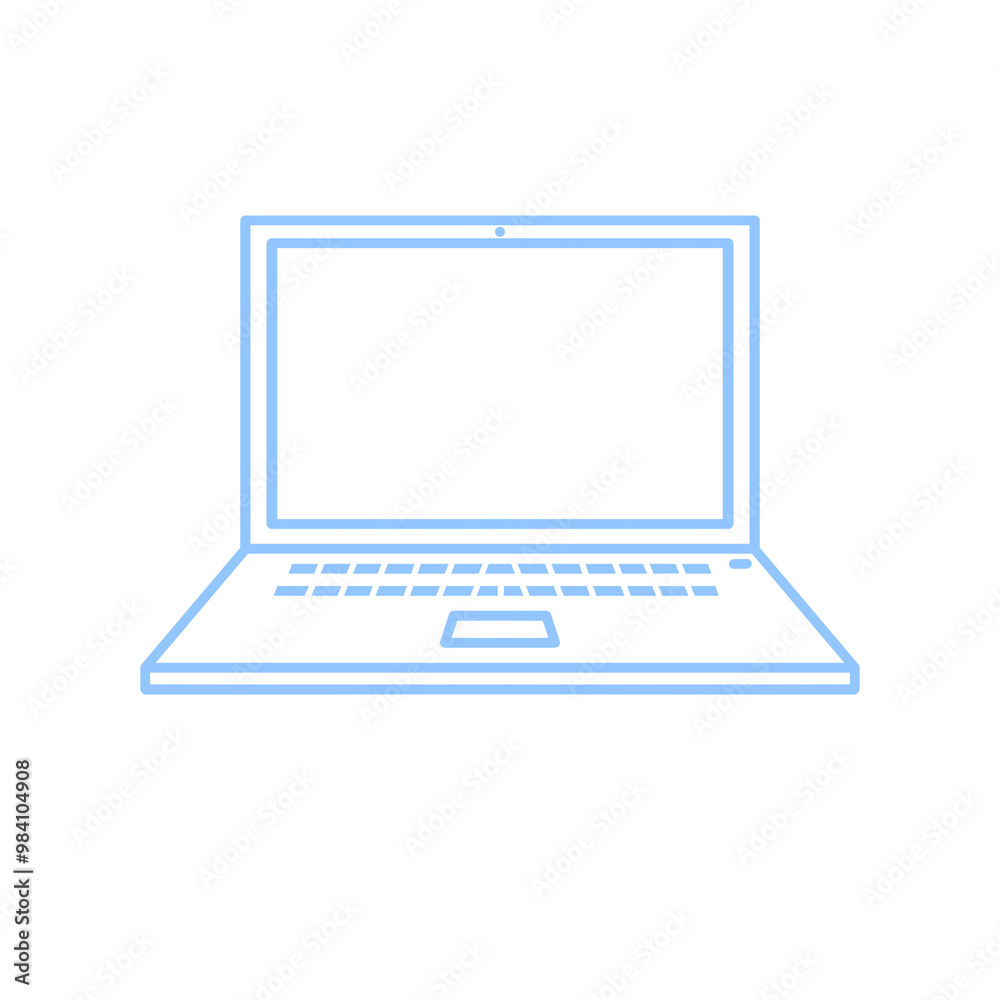 Doodle Icon laptop or computer illustration on transparent background that can be use for background, slide view, social media, sticker, scrapbook and etc. | Aesthetic with blue color Doodle Icon laptop or computer illustration on transparent background that can be use for background, slide view, social media, sticker, scrapbook and etc. | Aesthetic with blue color