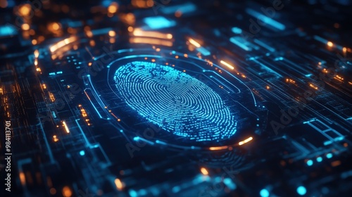 Cutting-edge biometric authentication measures implementing fingerprint recognition for secure access to online services banner