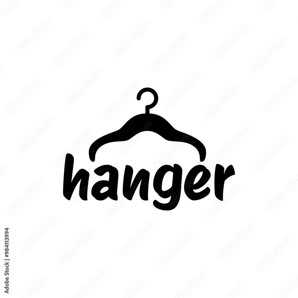 Hanger of fashion logo design vector Hanger of fashion logo design vector