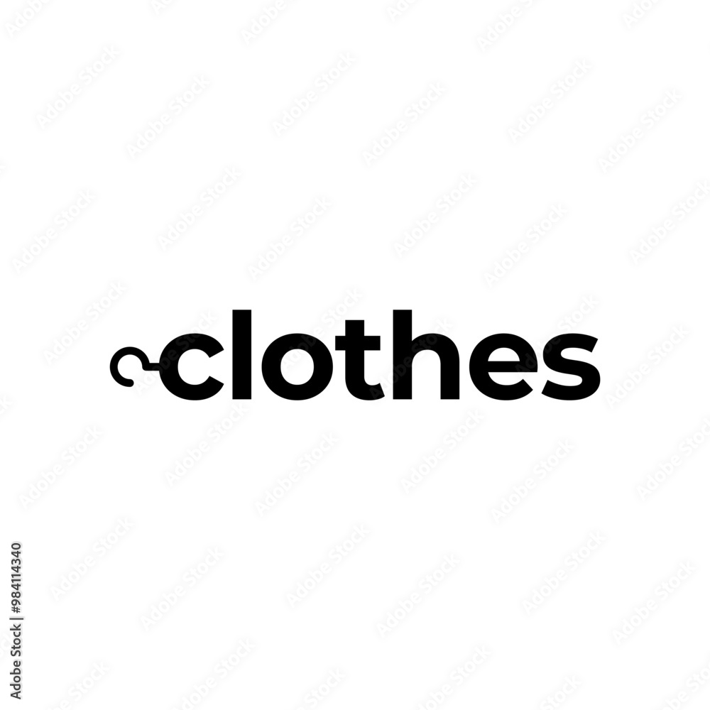 Hanger or Fashion text Logo design vector Hanger or Fashion text Logo design vector