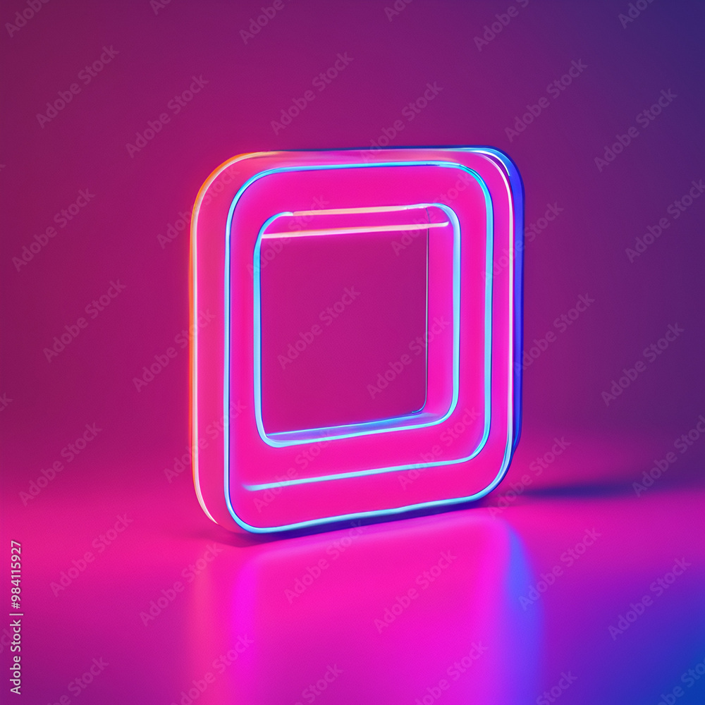 Neon Frame on Dark Background
Neon Frame on Dark Background