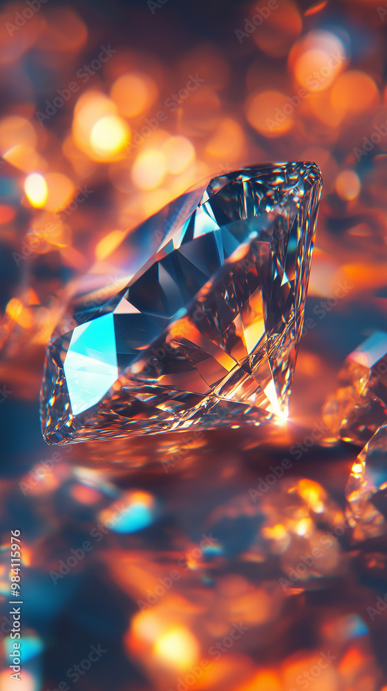 Macro shot of sparkling diamond hd phone wallpaper Macro shot of sparkling diamond hd phone wallpaper