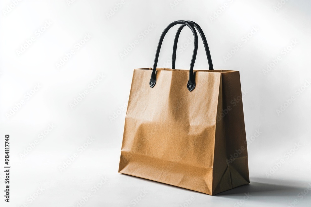 Simple Shopping Bag Mockup Isolated created with Generative AI Simple Shopping Bag Mockup Isolated created with Generative AI