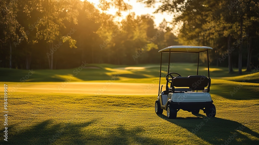 golf cart on the golf course golf cart on the golf course